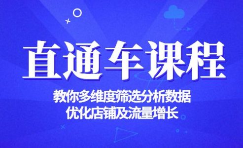 【直通车课程，教你多维度筛选分析数据，优化店铺及流量增长】-电商/运营/教程/开店/引流/教学