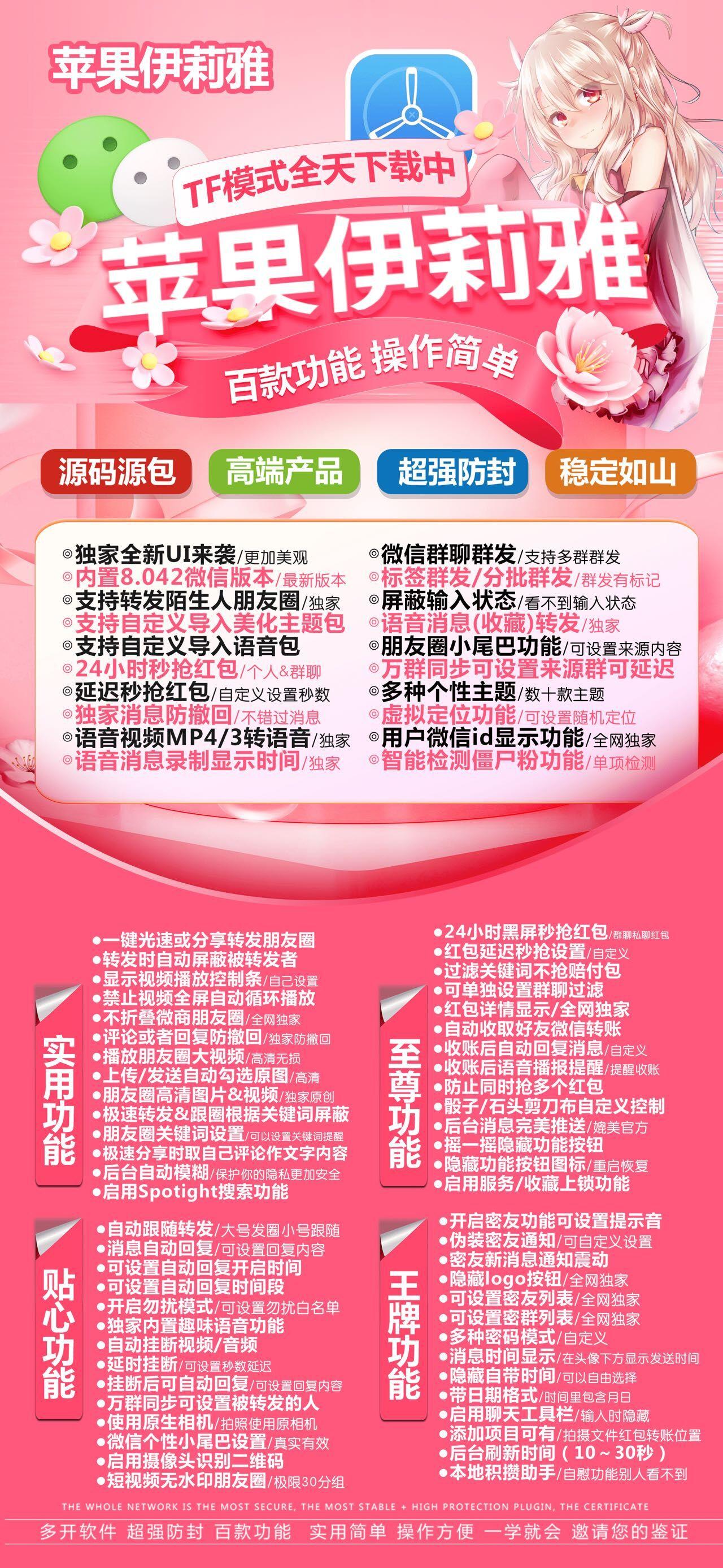 【苹果伊莉雅】— 您全方位的微信助手，📢群发助手——标签分组，节省沟通成本！