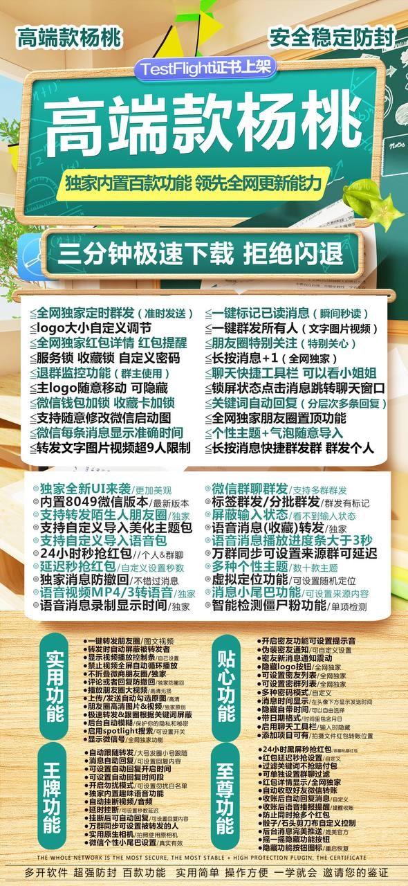 苹果杨桃激活码商城-多开分身软件下载平台-秒赞/秒抢/自动跟圈/虚拟定位/防撤回-激活码购买以及下载-TF模式上架
