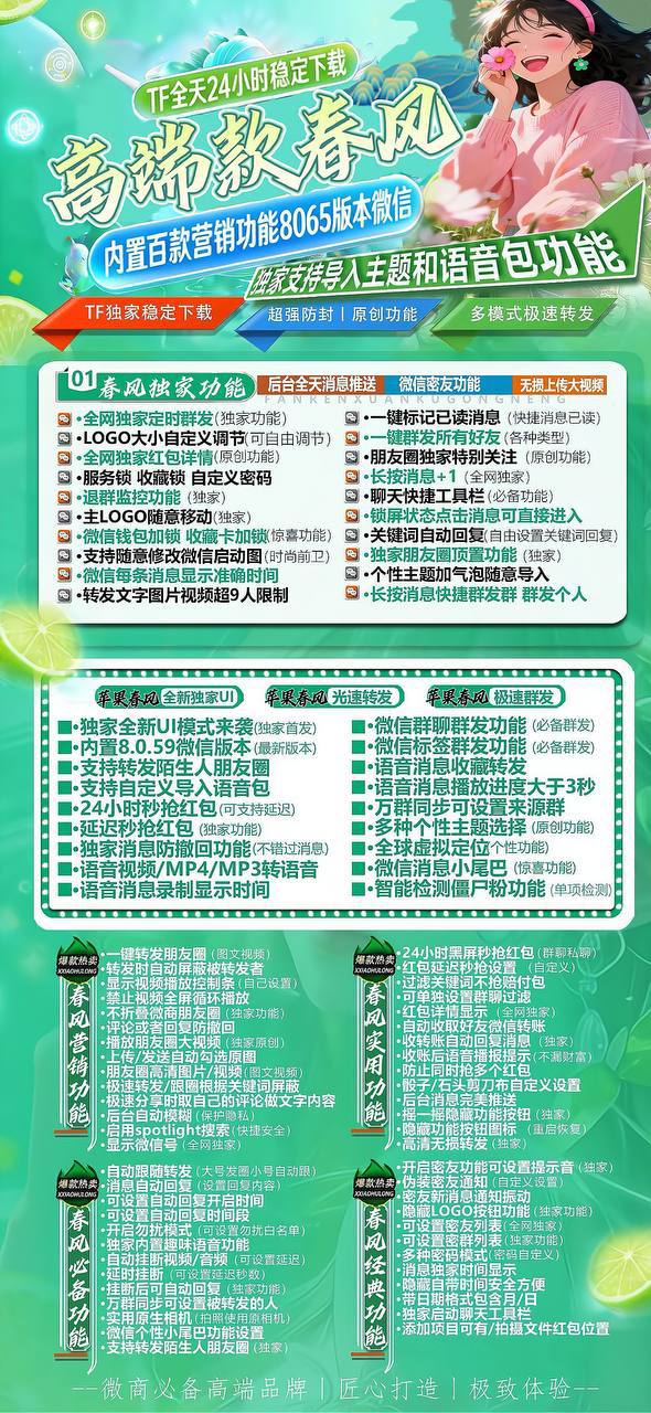 苹果春风分身激活码 苹果端主题语音包导入无损大视频全功能稳定防封-_微卡网激活码商城