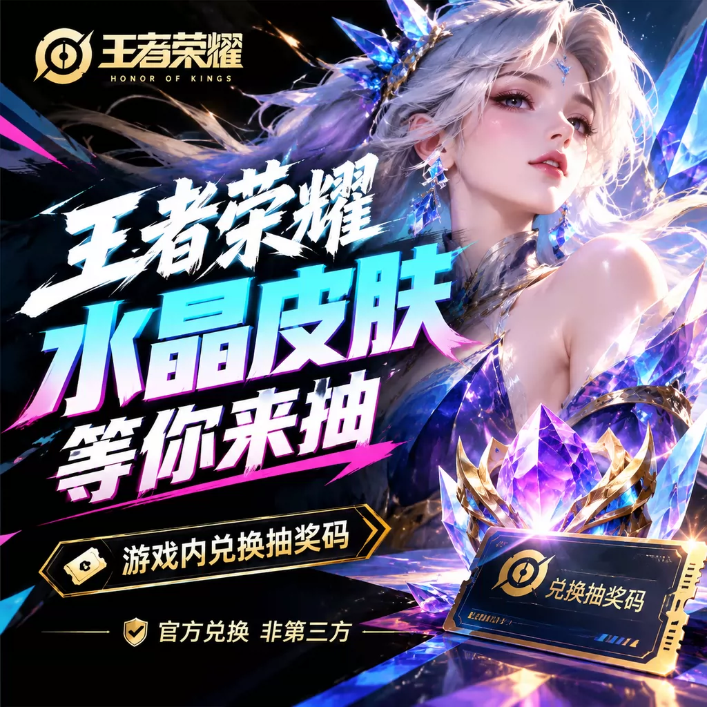 王者荣耀水晶皮肤免费抽?官方兑换抽奖码领取攻略,荣耀水晶轻松拿!-_微卡网激活码商城 王者荣耀水晶皮肤免费抽?官方兑换抽奖码领取攻略,荣耀水晶轻松拿!-_微卡网激活码商城